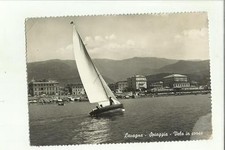 139401 LAVAGNA SPIAGGIA VELA IN CORSA BARCA A VELA 