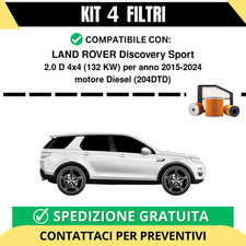 Kit 4 Filtri Tagliando per