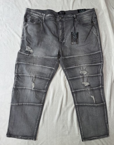 Jeans moto biker smoke ash - jeans,