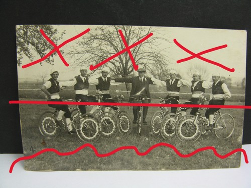 Orig foto cartolina ciclisti - cartolina,