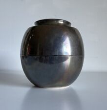 RARA SCATOLA SCULTURA LINO SABATTINI ACCIAIO ARGENTATO VINTAGE ANNI 60