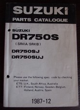 Suzuki DR750S 1987 parts