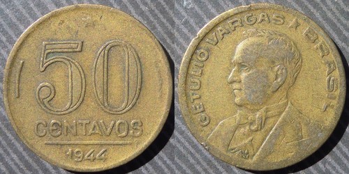 Brazil centavos 1944 - brazil,