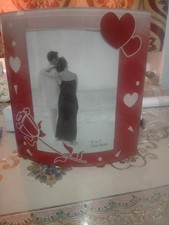 "Cuore d'Amore - Cornice Foto Rossa e Bianca 15x18cm"