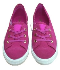 NUOVE CONVERSE ALL STARS fuxia in pelle scamosciata  tg.37 cm.23 ragazza donna 