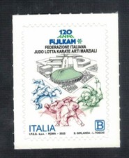FEDERAZIONE ITALIANA JUDO LOTTA KARATE ARTI MARZIALI FRANCOBOLLO NUOVO ANNO 2022
