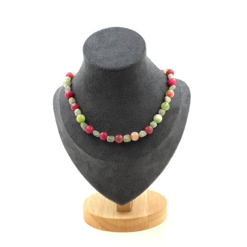 Collana perle cianite verde - collana,