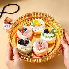 Ciotola di frutta cesto oro per snack di pane caramelle creative per bancone