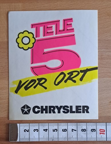 Vecchio adesivo sticker tele - tele, 5