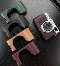 Custodia fotocamera vera pelle