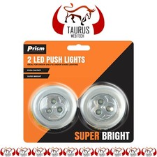 8x 3 LED Touch Push On Off