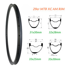 Cerchio carbonio bici mtb 29er