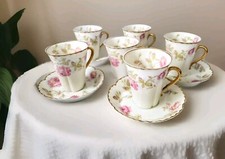 Set 5 tazze e piattini LIMOGES