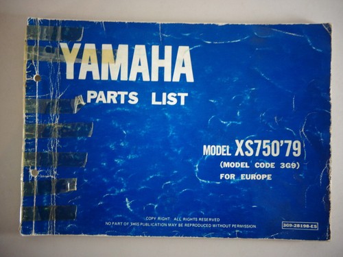 Catalogo parti yamaha modello - catalogo,