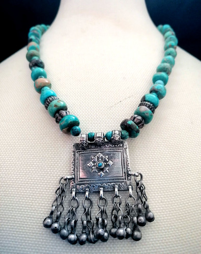 Antica collana etnica tibetana - etnica,