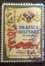 Erinnofilia chiudilettera - 1979 - Grafica Militare in Europa - Modena Accademia