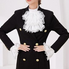 Jabot dentelle poignets - jabot, et