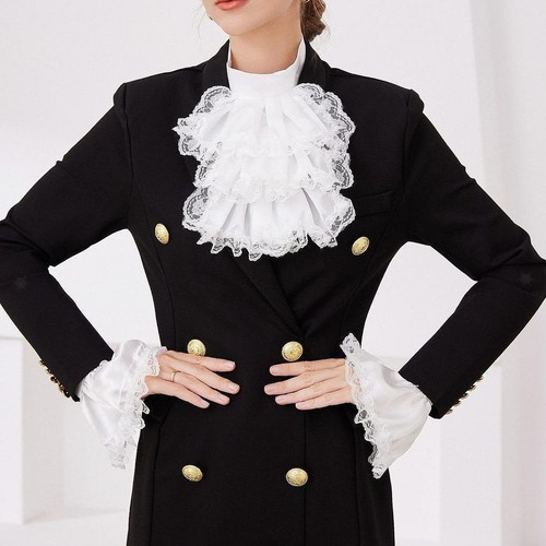 Jabot dentelle poignets - en,