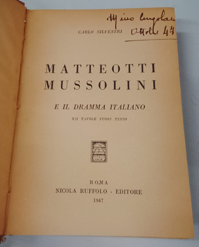 Silvestri carlo matteotti - -,