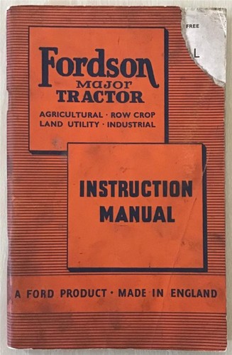 Fordson major tractor manuale - fordson,