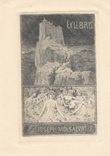 Exlibris atto incisione bruno - atto,