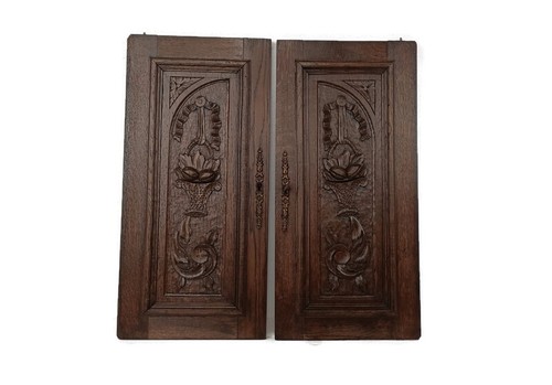 Coppia antichi pannelli - , porta