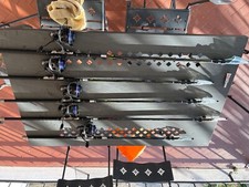 Attrezzatura trota lago completa di porta canne e scatole per mulinelli 