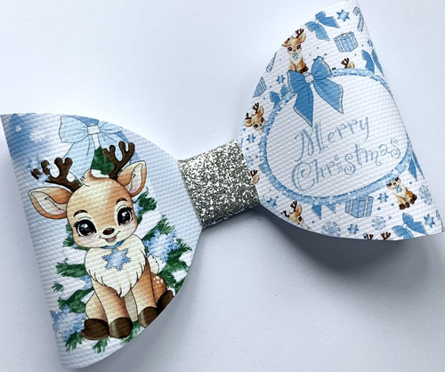 Renna rubino blu natale - renna,