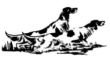 ADESIVO SETTER INGLESE Scolopax Rusticola Hunting Stickers woodcock caccia