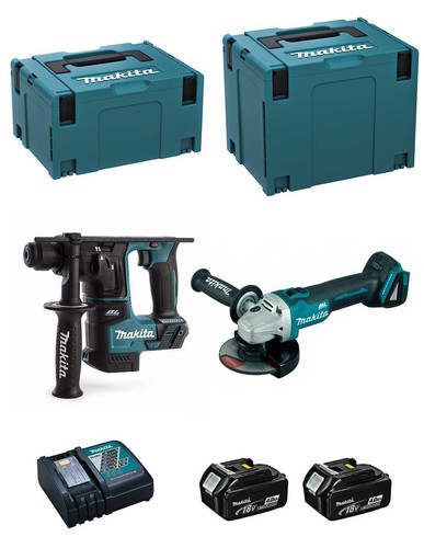 Makita kit dlx2125mj1b dga504 - kit, (dga504