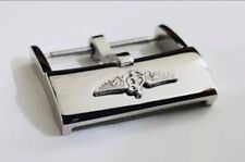 Fibbia a perno in acciaio inox lucido 18 mm Breitling, NUOVO