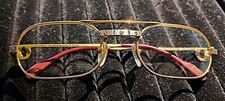 Occhiali Cartier Santos da Vendome 53-20 glasses vintage 80' two bridges rare