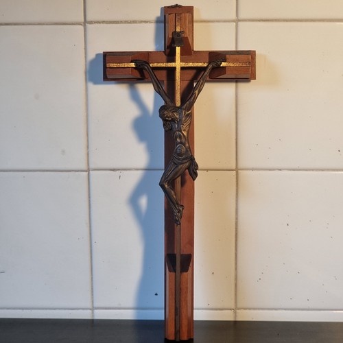 Crocifisso secolo legno - xx, in