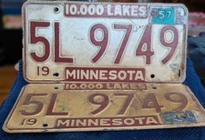 Coppia targhe Minnesota