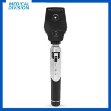 AIESI Oftalmoscopio tascabile a fibre ottiche professionale LED 3V a luce bianca