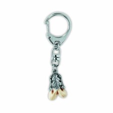 Portachiavi con vero dente di