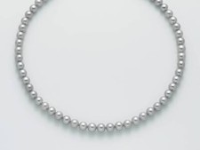 Collana Miluna Perle Grigie e