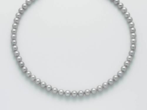 Collana miluna perle grigie - collana,