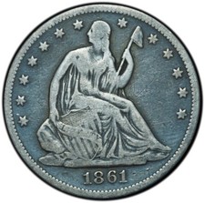 Mezzo dollaro Liberty 1861
