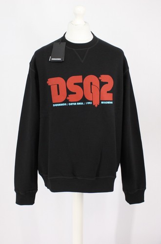 Dsquared2 felpa girocollo - girocollo, uomo