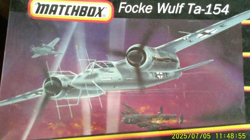 Matchbox focke wulf 154 - wulf, ta-154