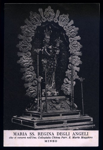 Santino holy card - card, madonna