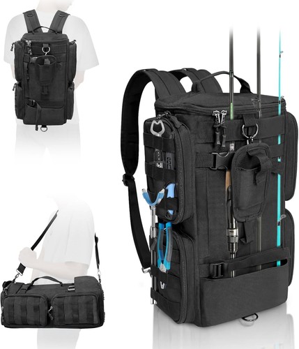 Zaino pesca con porta - da,