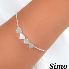 BRACCIALE CUORE ARGENTO  DONNA