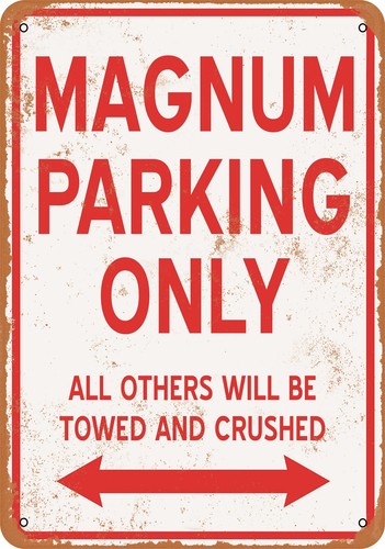Metal sign magnum parking - -,