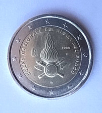 MONETA DA DUE EURO CORPO NAZIONALE DEI VIGILI DEL FUOCO COMMEMORATIVA 2020