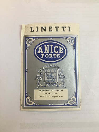 Etichetta vintage anice forte - etichetta,