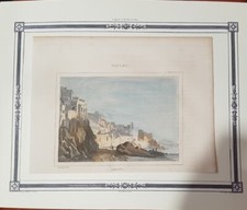 Handheld watercolor engraving