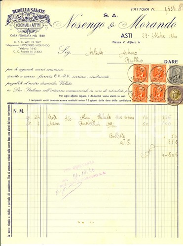 1940 asti ditta nosengo - ditta,