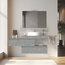 Mobile bagno sfalsato sospeso
